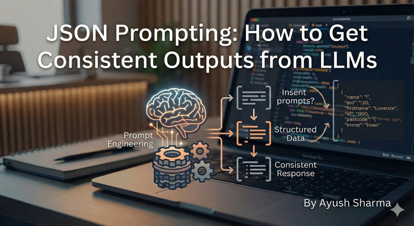 JSON Prompting: How to Get Consistent Outputs from LLMs - Blog article cover